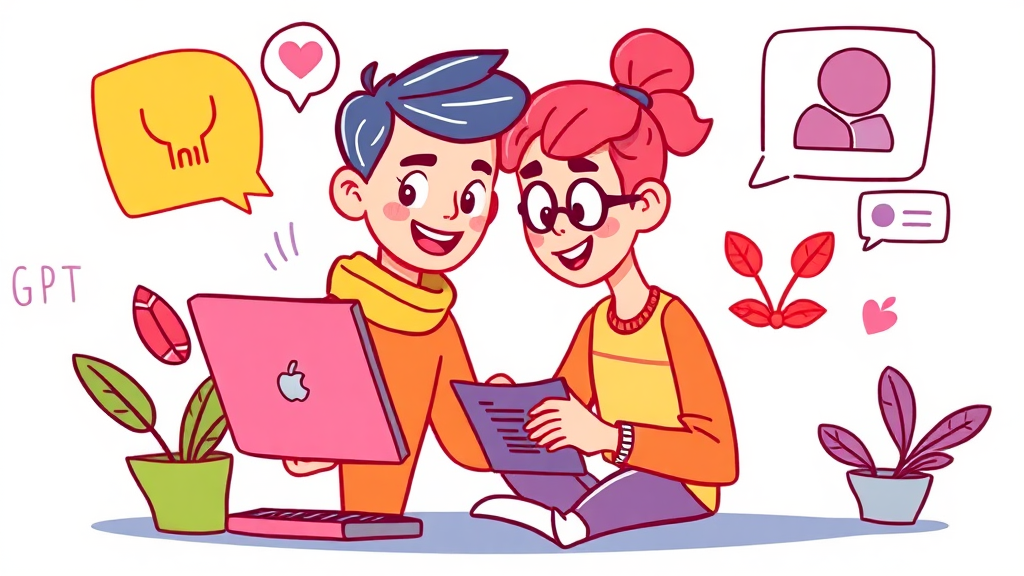 사용자 관점: 블로거, 개발자, 학생에게 유용한 AI는? (cartoon 스타일)