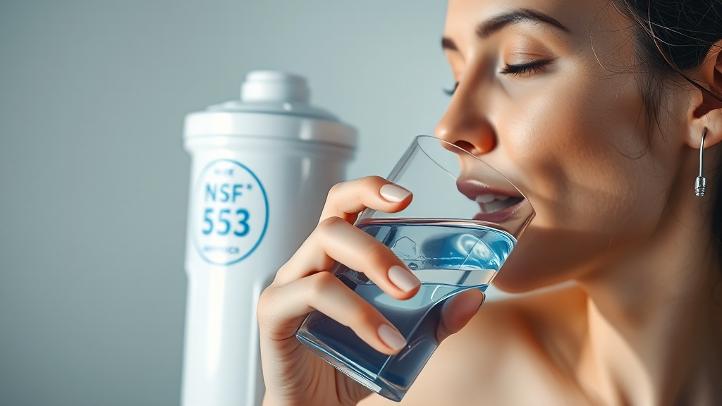 NSF 53 인증, 왜 중요할까요? (realistic 스타일)