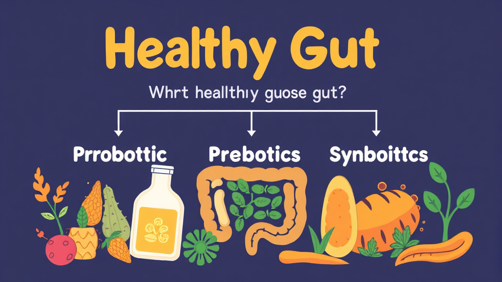 프로바이오틱스, 프리바이오틱스, 신바이오틱스: 무엇이 다를까? (cartoon 스타일)