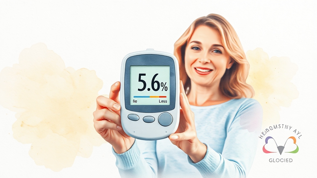 당화혈색소 정상수치 기준과 의미 (watercolor 스타일)