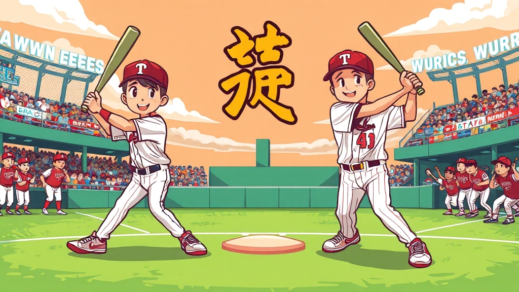 WBC 한국 대표팀 명단 분석 (cartoon 스타일)