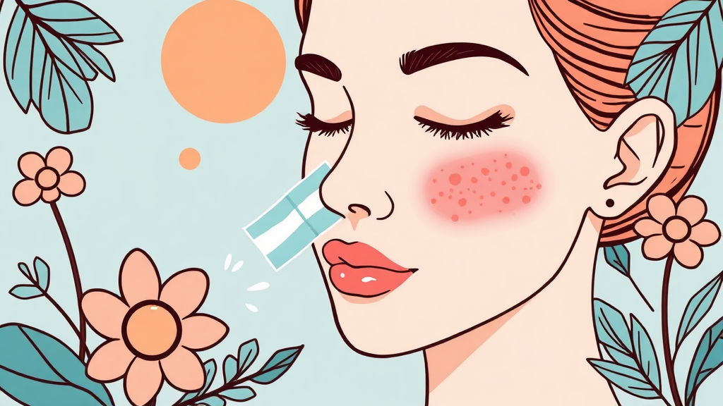 사용 시 주의사항 및 부작용 예방 (illustration 스타일)