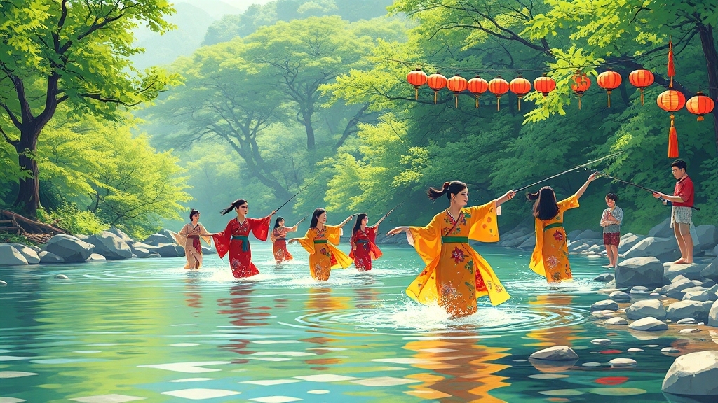 물축제 기본 정보 (illustration 스타일)