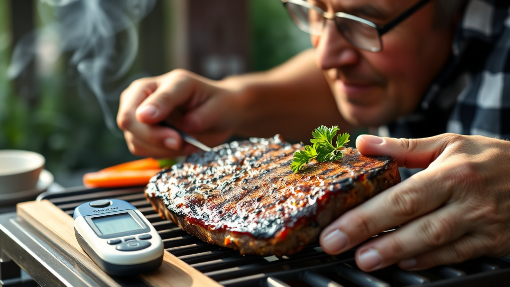 당뇨 환자의 육류 섭취 시 주의사항 (realistic 스타일)