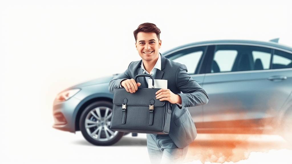 중고차 매매 절차 및 필요 서류 (watercolor 스타일)