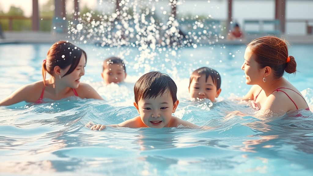 가족 여행에 딱! 성호리조트 (watercolor 스타일)