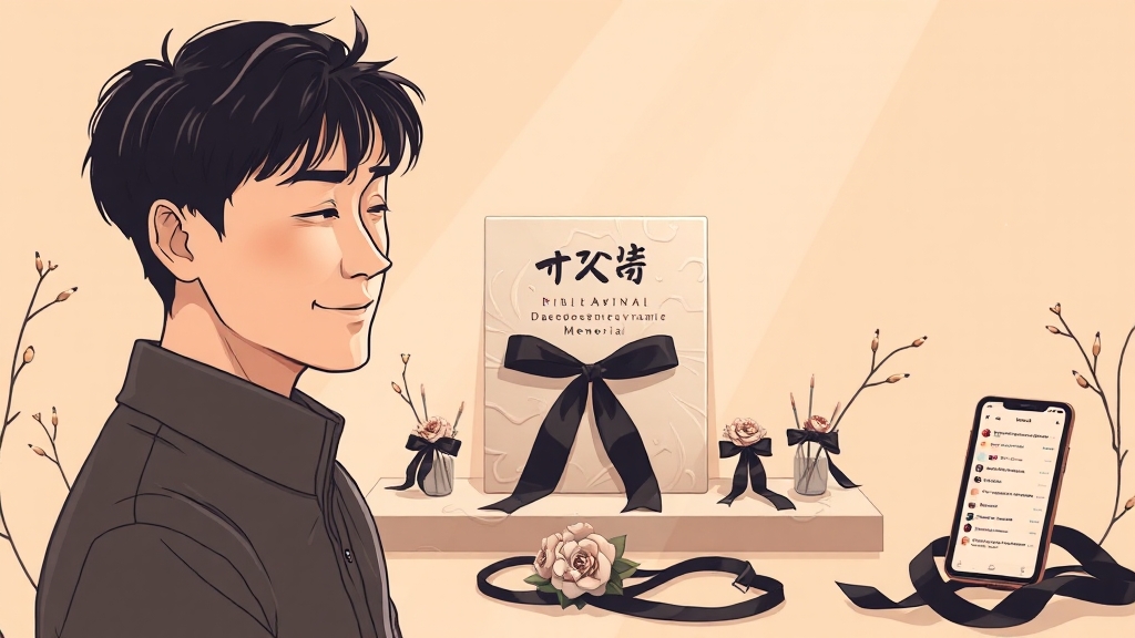 윰댕과의 관계와 SNS 반응 (illustration 스타일)