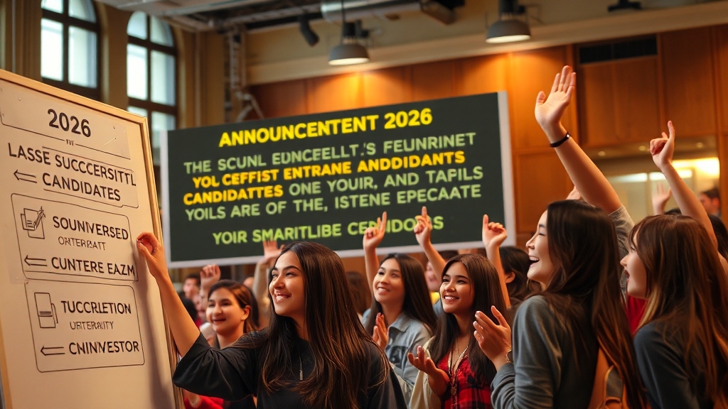 2026 대학별 합격 발표 일정 (realistic 스타일)