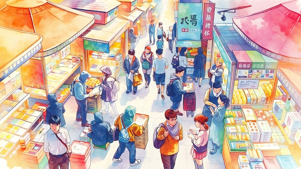 온라인 판매 지원 대상 및 신청 방법 (watercolor 스타일)
