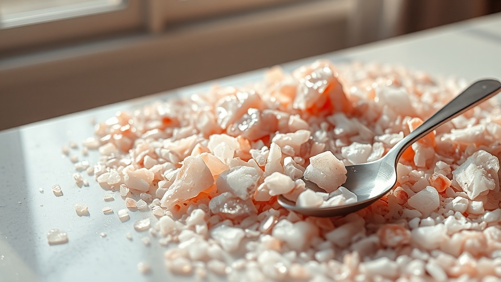 미네랄 소금, 건강 선택 (realistic 스타일)