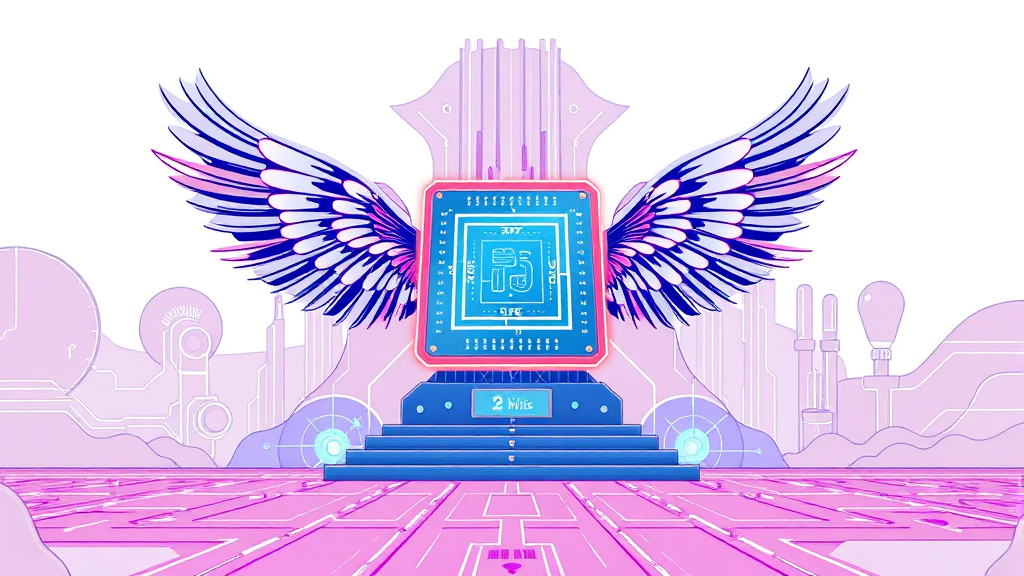 반도체 시장, HBM과 파운드리 경쟁 심화 (illustration 스타일)