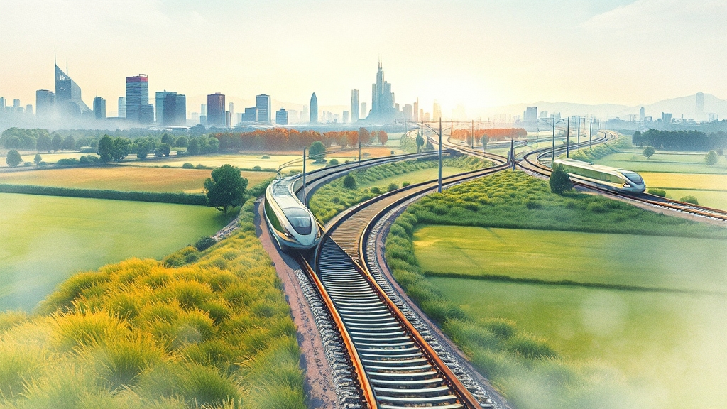 GTX A노선 개통 효과: 삶의 변화 (watercolor 스타일)