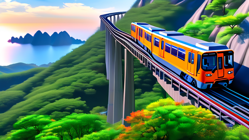 모노레일 예약 및 발권: 편리하게 이용하기 (realistic 스타일)