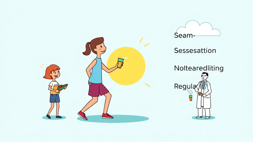 뇌졸중 예방과 조기 발견의 중요성 (cartoon 스타일)