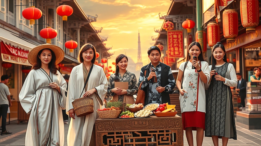 추석 연휴, 인기 해외여행지 Top 5 (realistic 스타일)