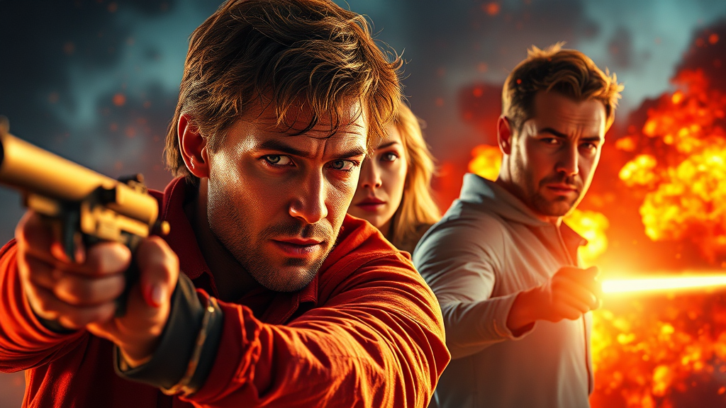 케이블 채널의 다채로운 설날 특선 영화 (realistic 스타일)