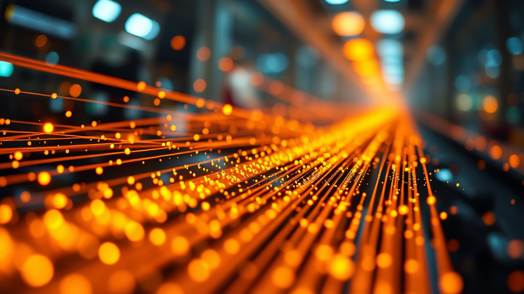 글로벌 광통신 시장 현황 및 주요 기업 분석 (realistic 스타일)