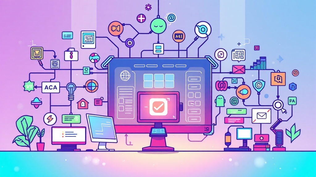 Yourware 주요 기능 및 장점 (cartoon 스타일)