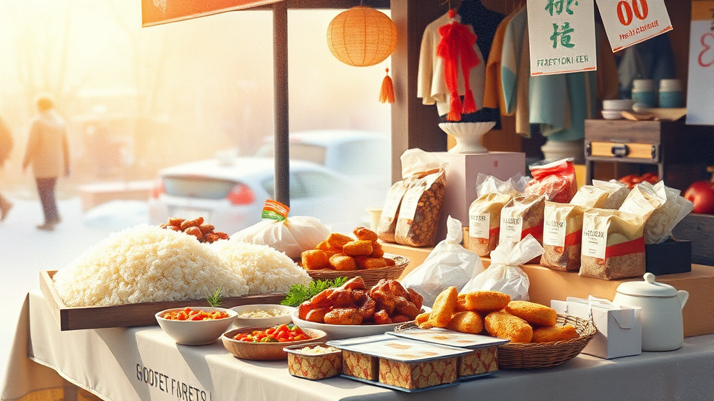 식품 할인 정보 (watercolor 스타일)