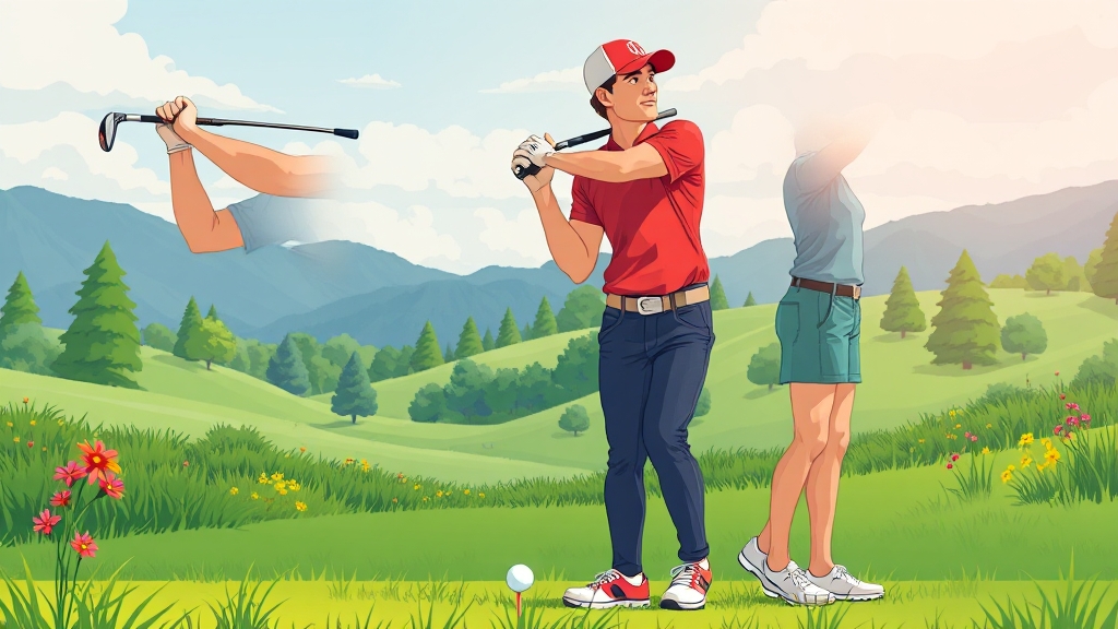골프 스윙의 기본 다지기 (cartoon 스타일)