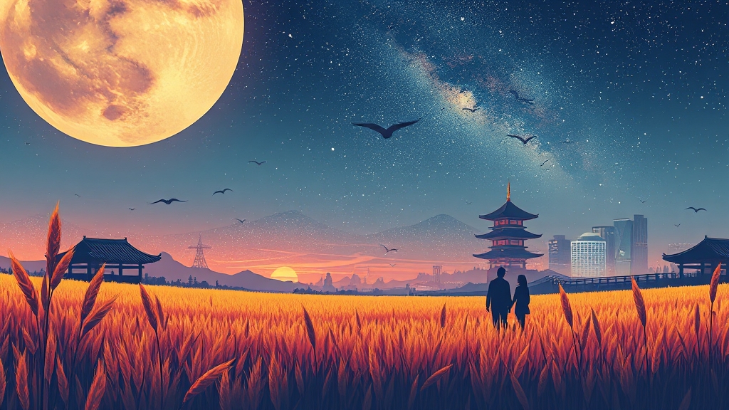 하늘공원 억새축제 완전정복 (illustration 스타일)