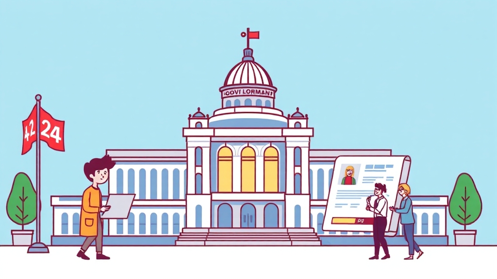 정부24 발급 방법 (cartoon 스타일)