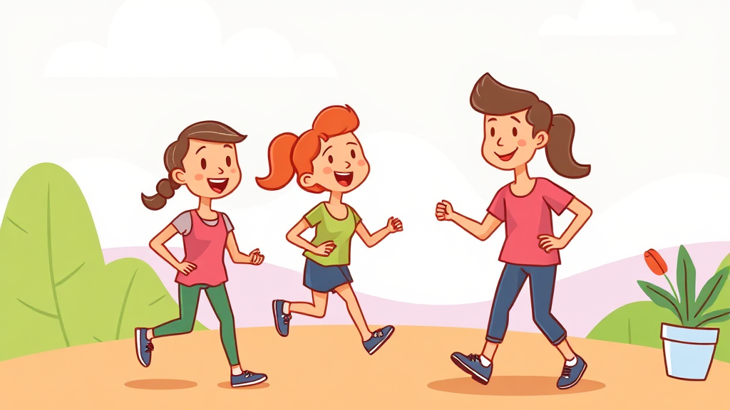 꾸준함과 맞춤 관리: 건강한 혈당을 위한 여정 (cartoon 스타일)