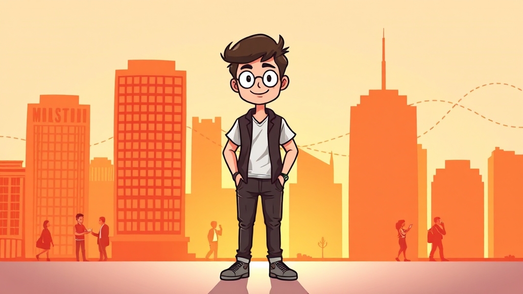 기업 및 청년 지원 자격 (cartoon 스타일)