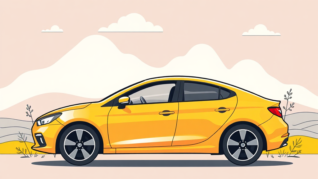 나에게 딱 맞는 자동차 보험료, 어떻게 계산할까? (illustration 스타일)