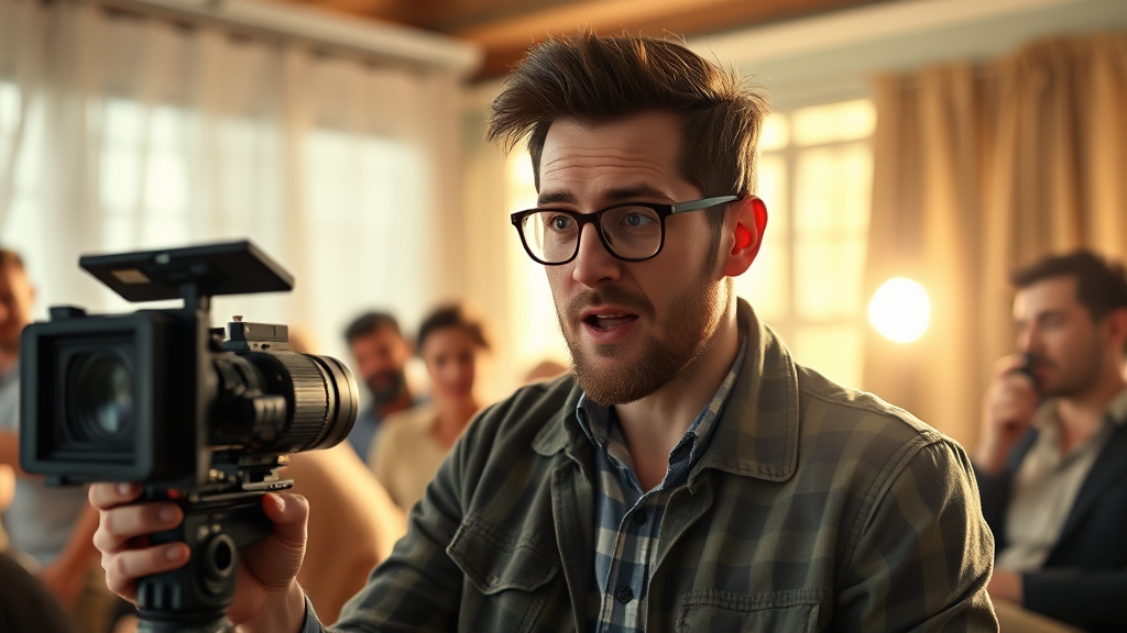 영화 속 인물 관계와 흥미진진한 스토리 (realistic 스타일)