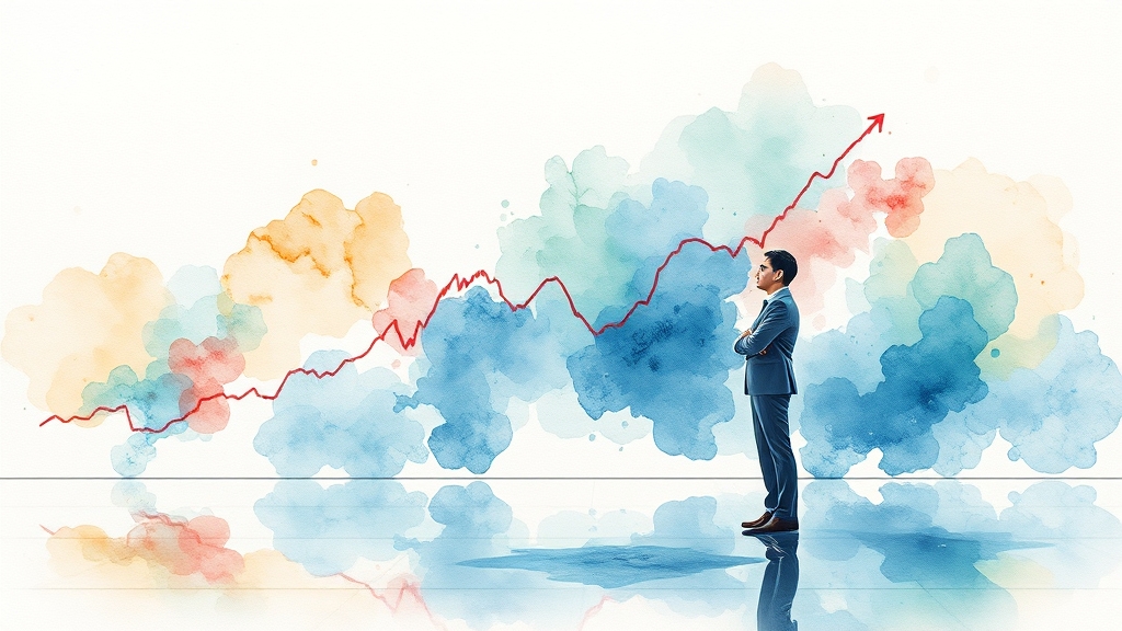 주가 전망: 단기 충격 vs. 중장기 전략 (watercolor 스타일)