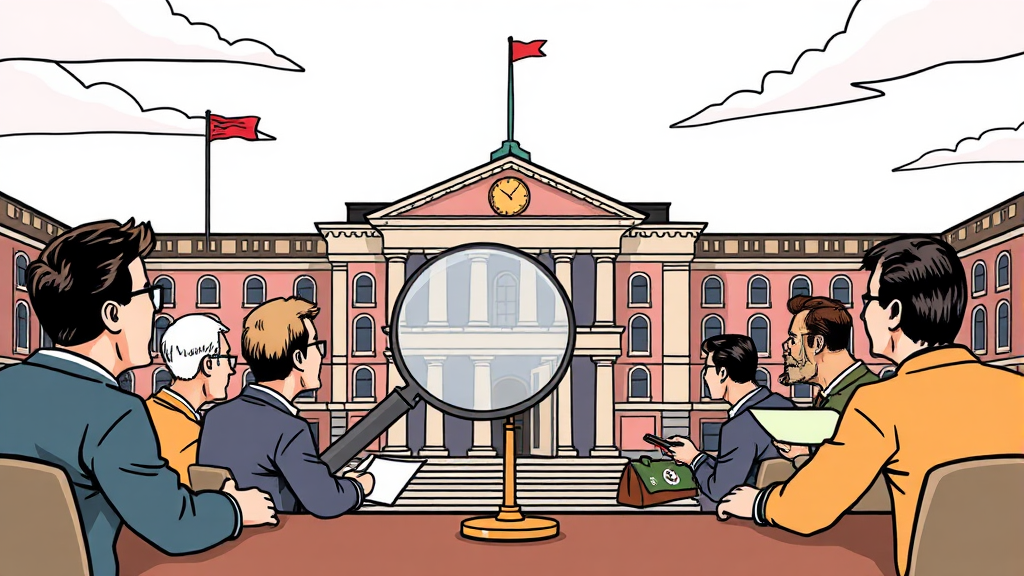 국내 정치, 연말에도 긴장 (cartoon 스타일)