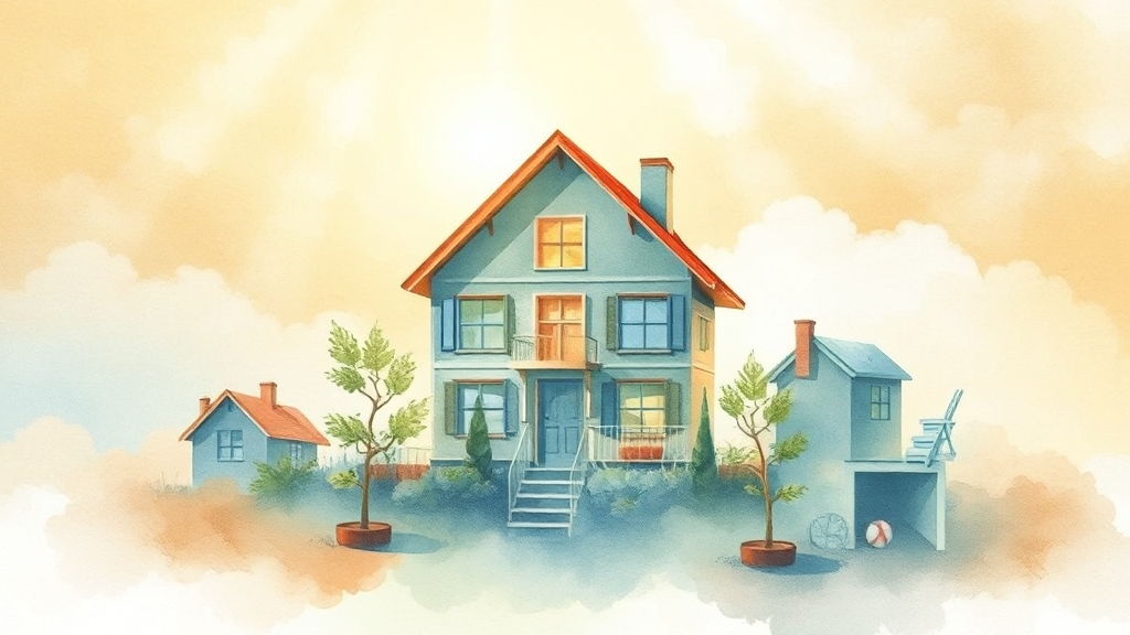 주택담보대출, 왜 중요할까요? (watercolor 스타일)