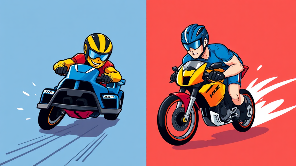 외관 디자인 전격 비교 (cartoon 스타일)