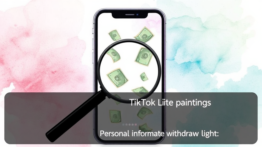 틱톡 라이트 활용 시 주의사항 (watercolor 스타일)