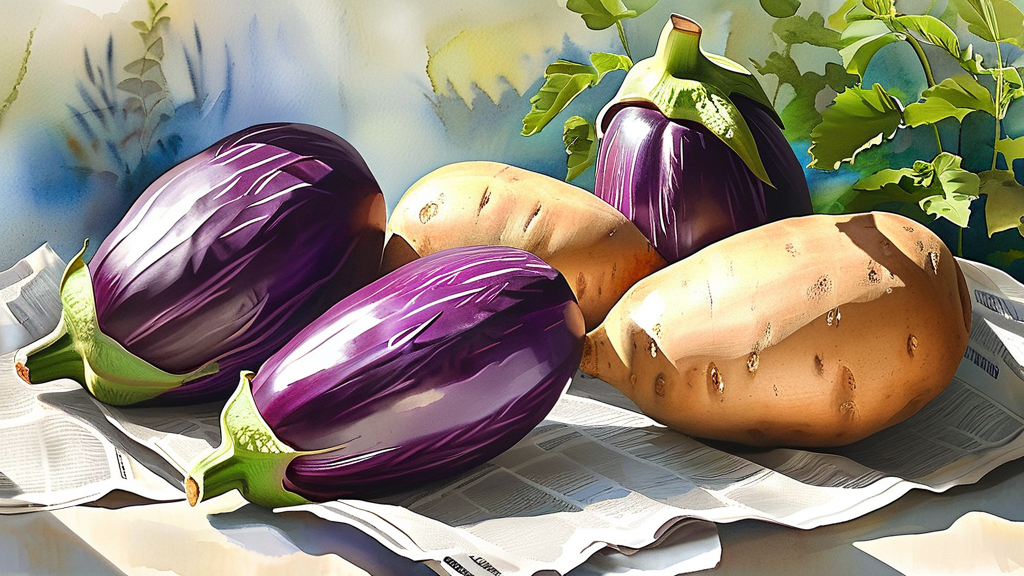 고구마 신선도 유지, 이것만은 꼭 알아두세요! (watercolor 스타일)