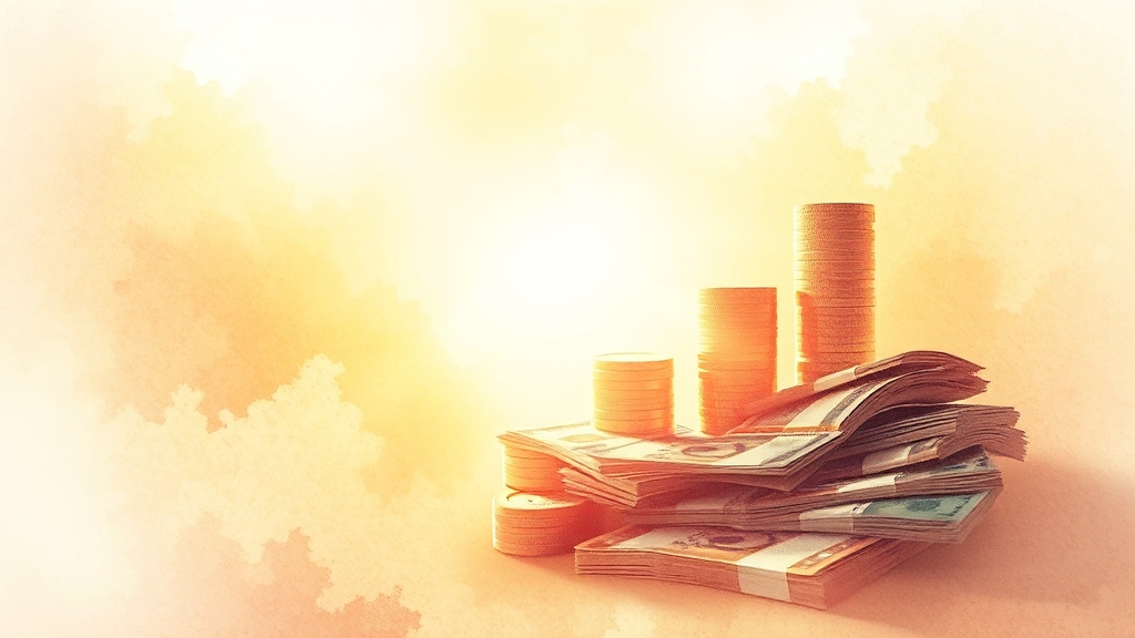 대출 한도와 금리는? (watercolor 스타일)