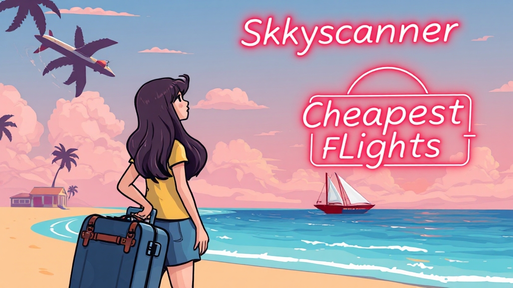 저렴한 항공권 구매 전략 (cartoon 스타일)