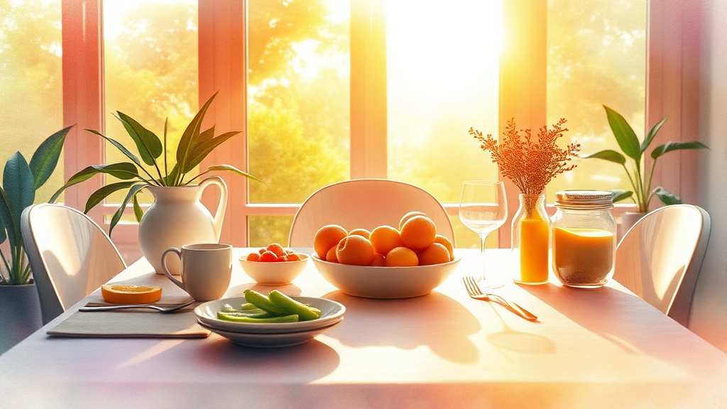 아침 식사, 왜 중요할까? (watercolor 스타일)