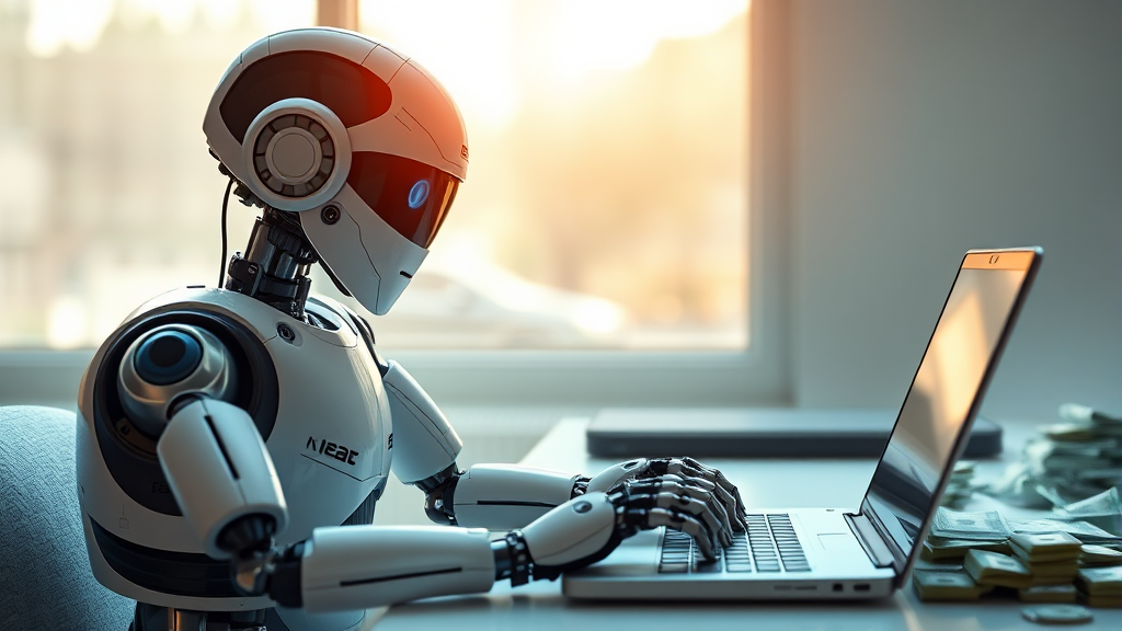 AI 부업 시작 계기 및 과정 (realistic 스타일)