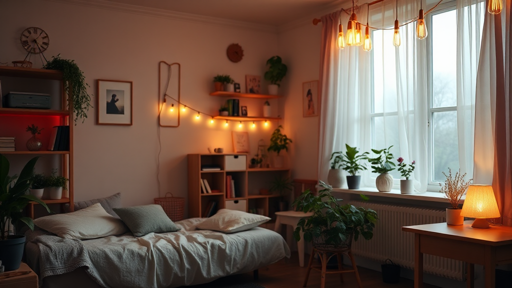 조명으로 분위기 연출 (realistic 스타일)