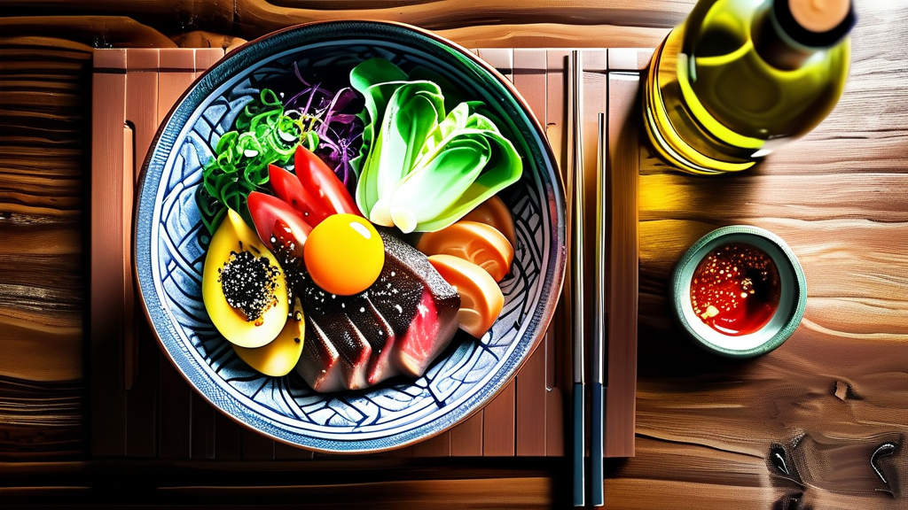 맛과 건강을 더하는 레드와인 비니거 활용법 (realistic 스타일)