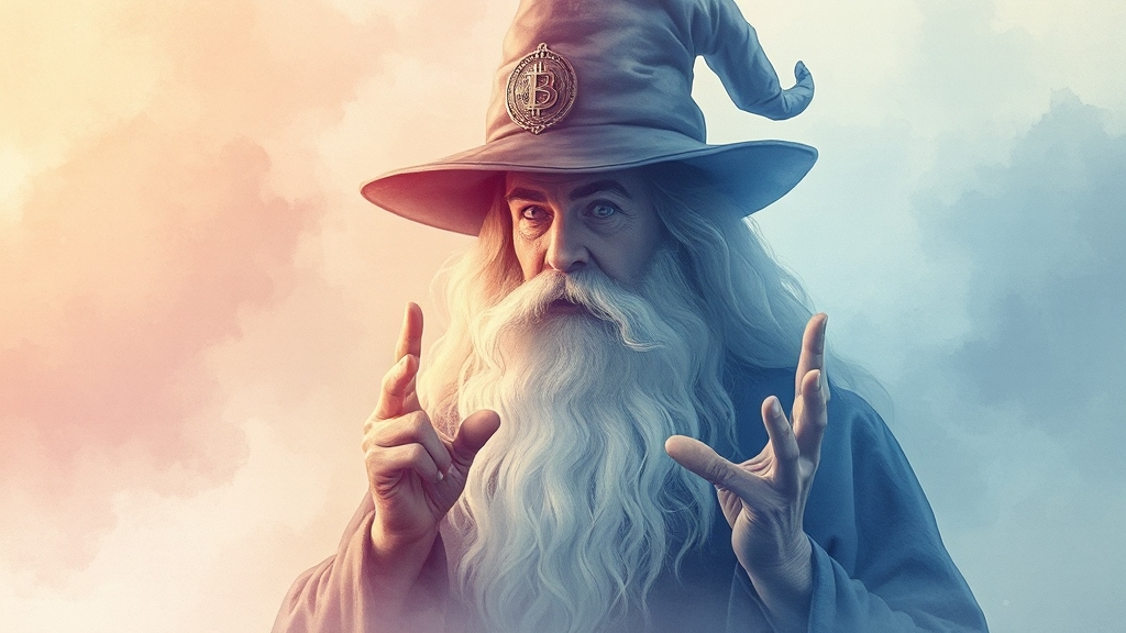 비트코인 선물 거래 (watercolor 스타일)