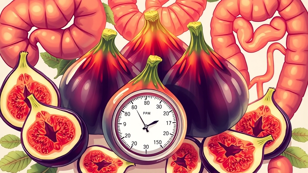 무화과의 주요 효능 (illustration 스타일)