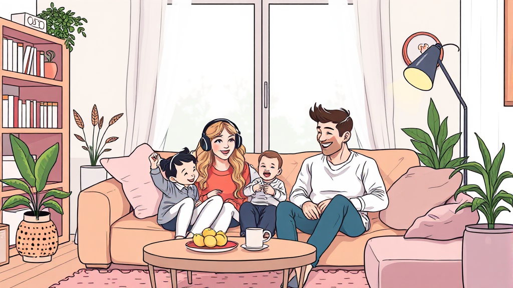 층간소음 보완시공 의무화, 무엇이 달라지나? (illustration 스타일)