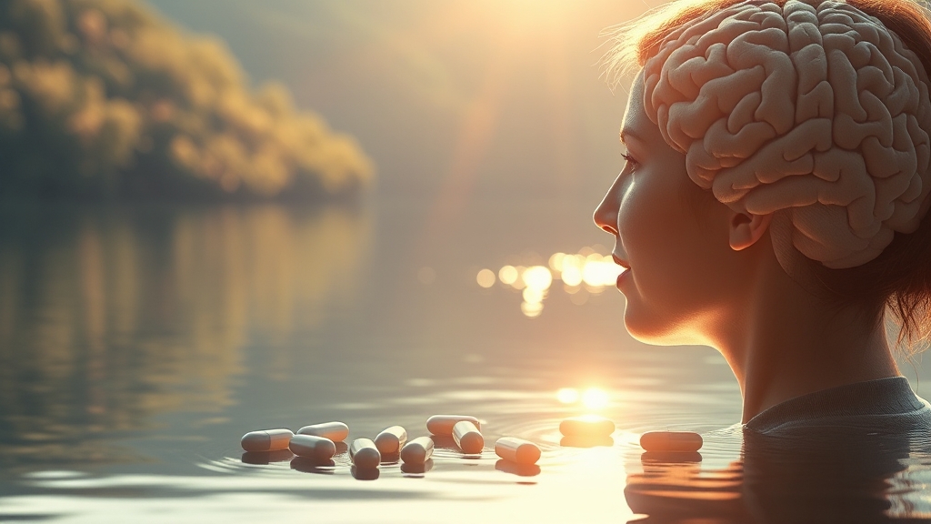 공황장애 치료: 약물 치료 효과 (realistic 스타일)