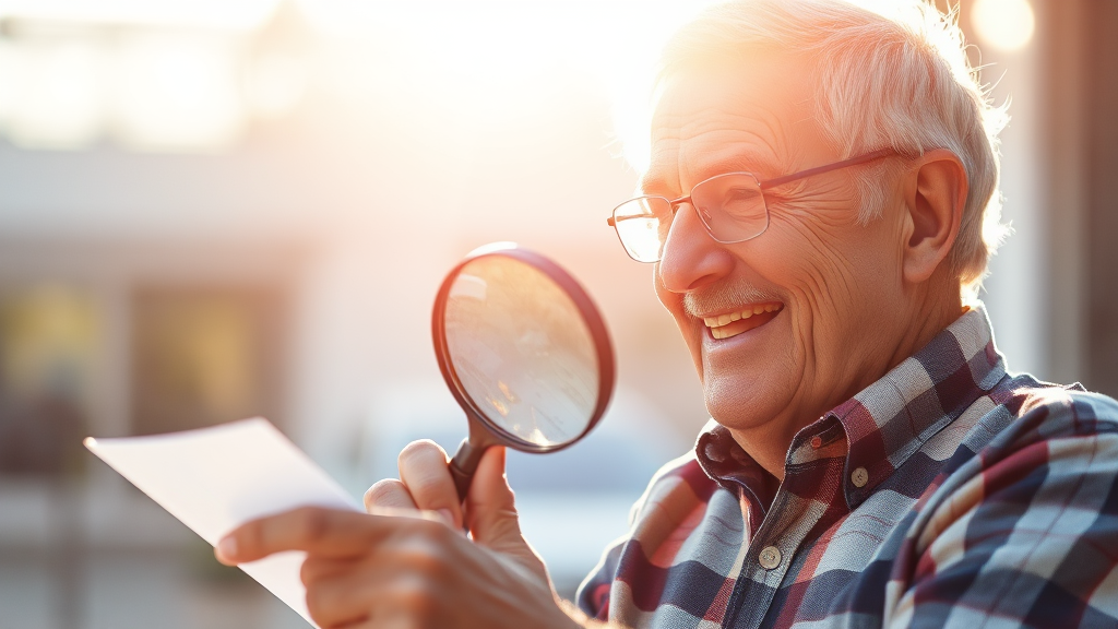 시니어 일자리 참여 시 유의사항 (watercolor 스타일)