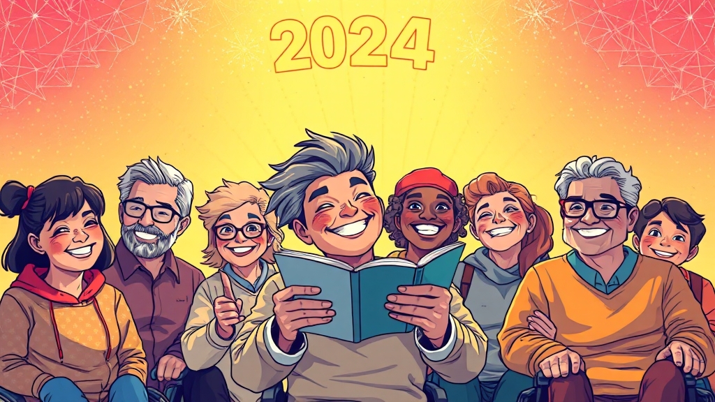 장애인 일자리 사업 성공 사례 (illustration 스타일)