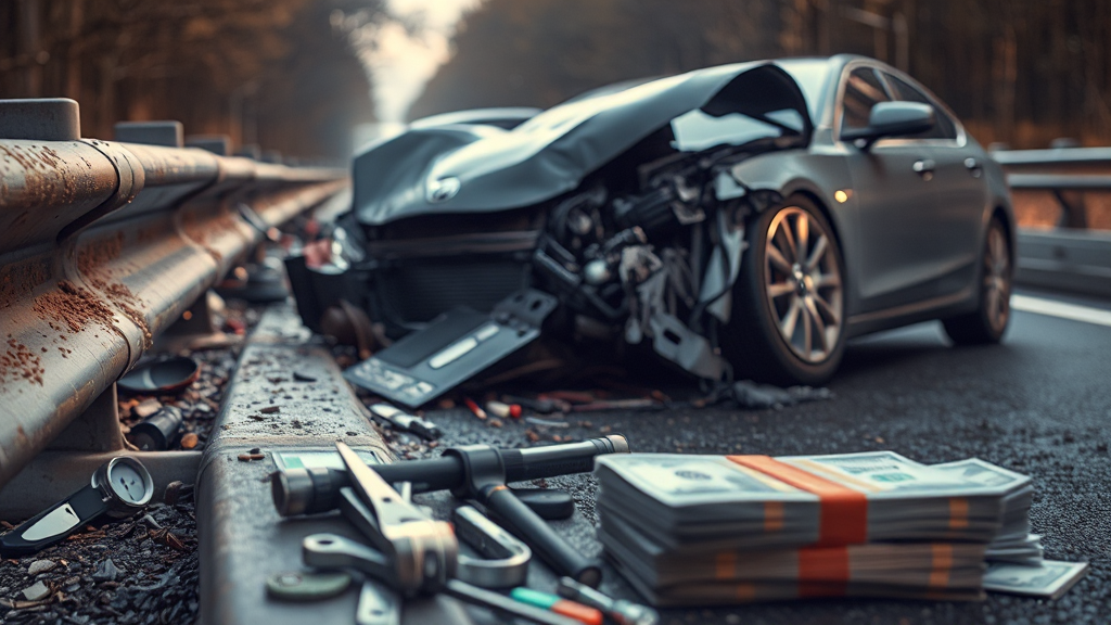 자동차보험 대물배상 보장 범위를 도식화한 그림