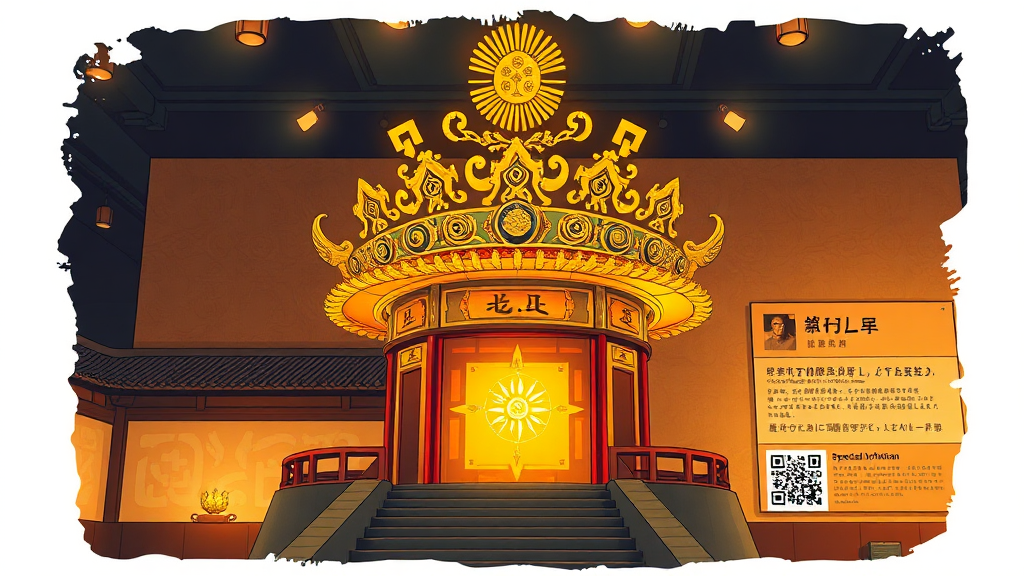 전시 정보 및 관람 안내 (illustration 스타일)